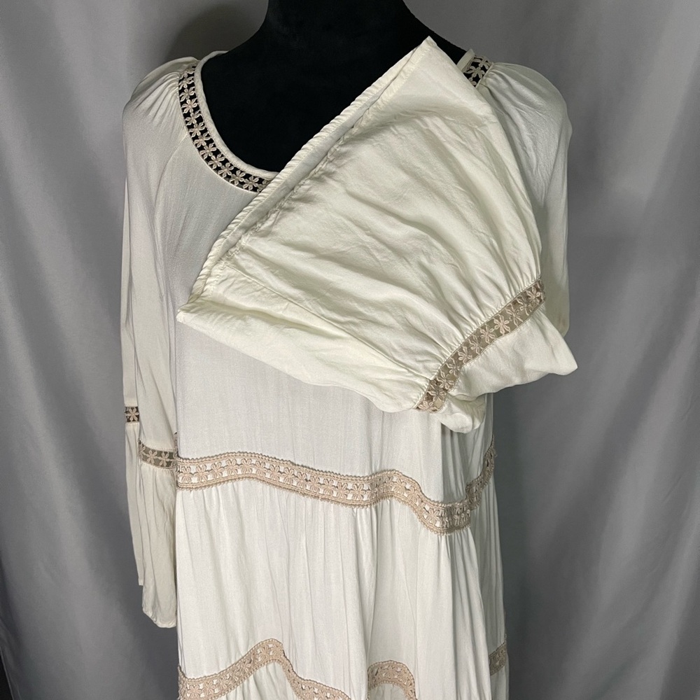 Melissa Paige Women’s Boho Peasant Tunic Top Blouse Bell Sleeves Sz XL NWOT - Picture 6 of 11